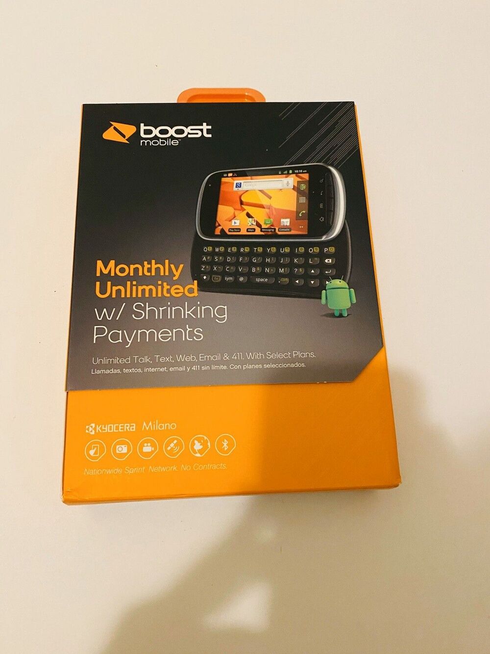 Boost Mobile Kyocera Milano C5120 - Black Sealed Brand New (Dead Stock P/R)